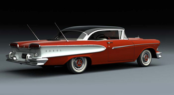 Edsel Pacer 1958 года вид сзади