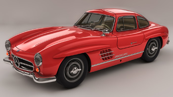 Mercedes 300SL червоний