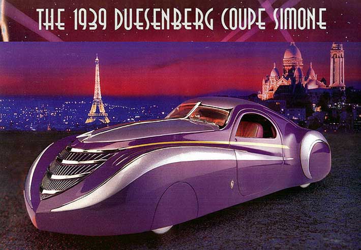 Буклет Duesenberg Coupe Simone 1939